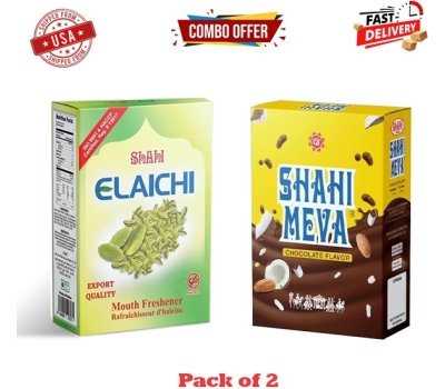 Shahi Elaichi + Shahi Meva Chocolate 2 Box Combo – Premium Mouth Freshener Export Quality USA