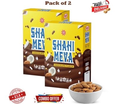 Shahi Meva Chocolate 2-pack combo with dry fruit-filled premium chocolate.