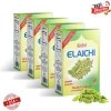 Four boxes of Shahi Elaichi mouth freshener arranged together, showcasing elegant packaging and the 4 Boxes Value Pack Offer for maximum freshness.